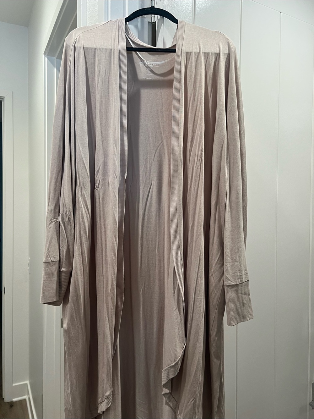 Torrid Beige Open-Front Long Duster Cardigan